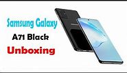 Samsung Galaxy A71 Black Unboxing