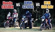 Group test: KTM 390 Adventure vs BMW G310 GS vs Honda CB500X