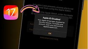 Your Apple ID Has Been Disabled for Security Reasons | Fix Apple ID Disabled | iOS 17 | 2024