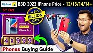 iPhone 12,13,14,14 Plus Price in Flipkart Big Billion Day Sale & Amazon Great Indian Sale, iPhone 14