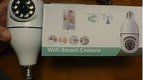 Lightbulb WiFi Smart Camera Install