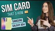 Samsung Galaxy A54 5G - How to insert a SIM card • 📲 • 📶 • ✅ • | Tutorial