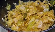 Southern Smothered Cabbage | Southern Fried Cabbage recipe | How to make Smothered Cabbage