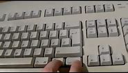 Apple Extended Keyboard II (undampened Cream Alps) overview and sound test