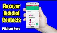 How to Recover Deleted or Lost Contacts from android device (Without root)