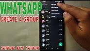 ✅ How To Create A Group On WhatsApp 🔴