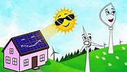 Clean Green Energy Cartoon