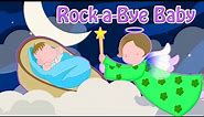Rock-a-Bye Baby | Classic Lullaby With Lyrics | Nursery Rhymes For Kids