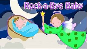 Rock-a-Bye Baby | Classic Lullaby With Lyrics | Nursery Rhymes For Kids