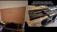 Unboxing VIZIO 50" MQX Series 4K QLED HDR TV and Assembling Insignia Swivel TV Stand