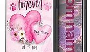 Custom Dogs Pets Name Phone Cases for Dog Lover Mom Dad Women Men Forever in My Hearts Memorial Gifts Cover for Apple iPhone 5 6 7 8 11 12 13 14 Pro Max Plus Mini Xr Xs SE | Samsung Moto Pixel