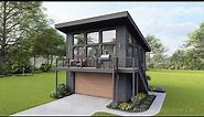 MODERN HOUSE PLAN 940-00198 with INTERIOR