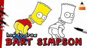 How To Draw Bart Simpson | The Simpsons