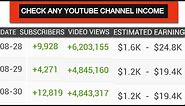 How To Check Any YouTube Channel Estimated Earnings