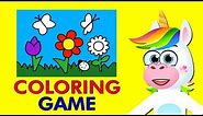 COLORING GAME for Toddlers, Babies, Kids, Preschoolers - Free Online Android App Coloring Games