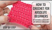 HOW TO CROCHET FOR ABSOLUTE BEGINNERS | UK DOUBLE/US SINGLE | EPISODE TWO | Bella Coco Crochet
