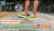 NIKE LD WAFFLE SACAI “GREEN MULTI” REVIEW & ON FOOT!!! MUST WATCH