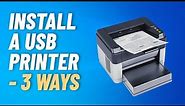 How to install and setup a USB printer in Windows 10 - 3 Ways