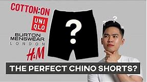 Which BRAND Makes the Best Chino Shorts? | UNIQLO, H&M, COTTON ON, BURTON MENSWEAR LONDON