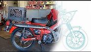 Illustrating/outlining a Honda C110 Motorcycle
