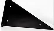 Floating Shelf Bracket-10 inch Triangle Brackets for Shelves, Hidden Black Shelf Bracket 1/5 Thickness, Heavy Duty Floating Shelf Hardware , Decorative Shelf Brackets & Supports 4 Pack