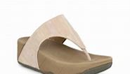 Buy Inc 5 Rose Gold Textured Comfort Sandals -  - Footwear for Women