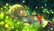 Anime Girl Grass Animated Wallpaper