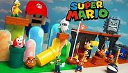 Super Mario Bros Diorama Playset! World of Nintendo Acorn Plains Figures Unboxing