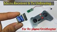 RC plane Micro Receiver & Transmitter Unboxing & review
