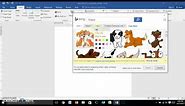 Word 2016 Inserting ClipArt