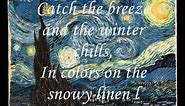 Don McLean - Vincent ( Starry, Starry Night) With Lyrics