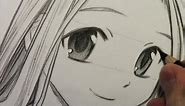 How to Draw Manga Eyes, Line by Line in Real Time