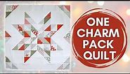 Free Baby Quilt Pattern | Charm Pack Quilt Pattern | Half Square Triangle Quilt Pattern