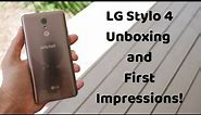 LG Stylo 4 Unboxing and First Impressions! Cricket
