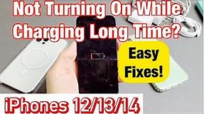 iPhone 12/13/14: Not Turning On While Charging for Long Time? Easy Fixes!