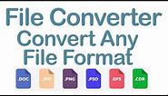 Free File Converter - convert any file to different format