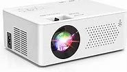 Mini Bluetooth Projector, Full HD 1080P Supported Portable Outdoor Movie Projector for iOS, Android, Windows, Compatible with TV Stick/HDMI/Smartphone/PS4/USB [Remote Included]