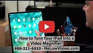 How to Turn Your IPad Into a Video Magnifier! (Low Vision Tips)