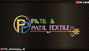 P&P Textile logo design | How to make logo | Logo design | How to make logo on android [Dk edits]