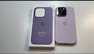 Official Apple iPhone 14 Pro Silicone Case Iris (purple) color Unboxing and Review