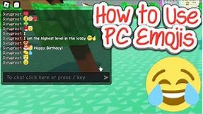 How to Send Emojis on Roblox PC! (2024)