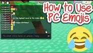How to Send Emojis on Roblox PC! (2024)
