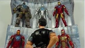 Iron Man 3 Hall of Armor Amazon Exclusive 3 3/4 Inch Box Set Figure Review