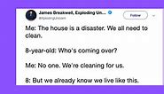 35 Hilarious Tweets About Getting Your Kids To Clean