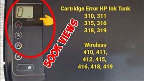 HP Ink Tank 310 series Print head Alert light (How to Fix)
