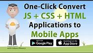 One Click Convert Web App to Mobile Application