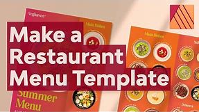 How to Make a Restaurant Menu Template in Affinity Publisher | Free Template