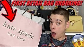 Kate Spade Bag UNBOXING! My FIRST RETAIL Bag!