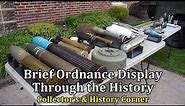 Brief Ordnance Display Through the History | Collector's and History Corner