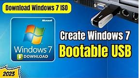 Download Windows 7 ISO and Make Bootable USB (Easiest Method) 2024